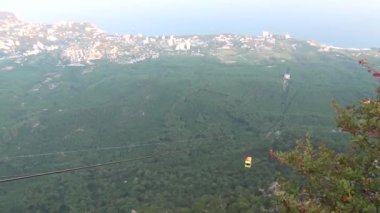 Dağlarda füniküler demiryolu