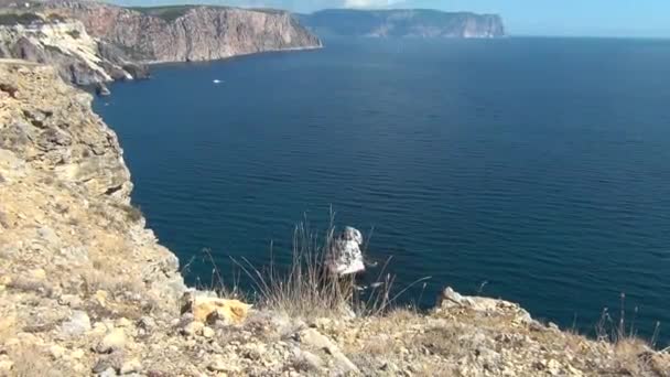 Krymskie wybrzeże Morza Czarnego — Wideo stockowe