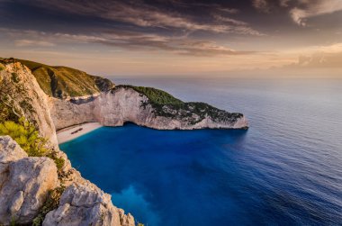 Navagio plaj Zakynthos Adası Yunanistan