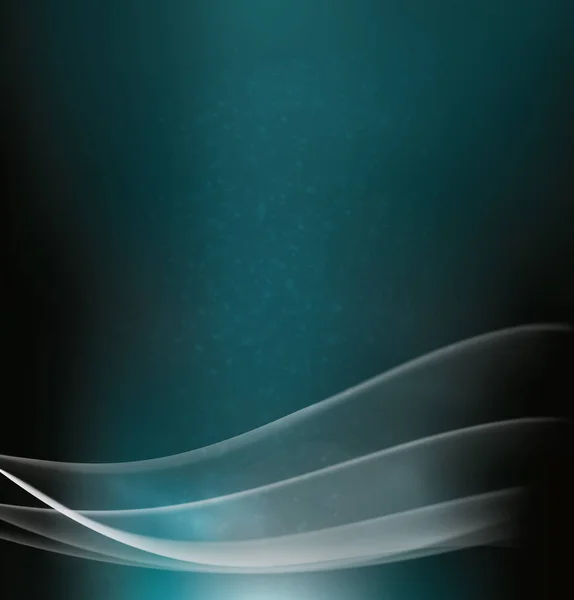 Vector abstracte Aquamarijn achtergrond met transparante curven. — Stockvector