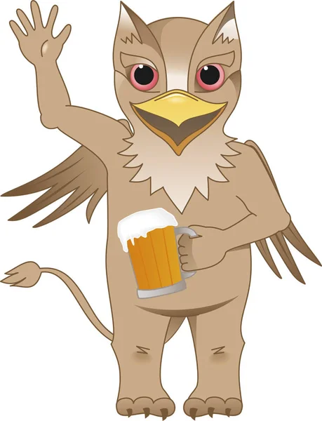 Vektör griffin çizim