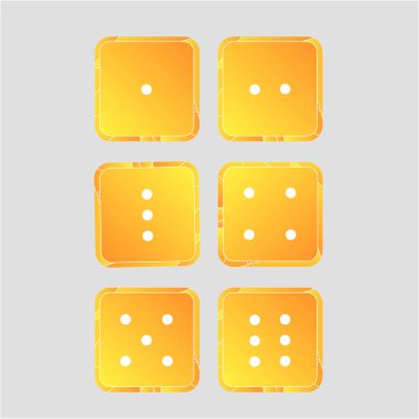 Zar set renkli vektör