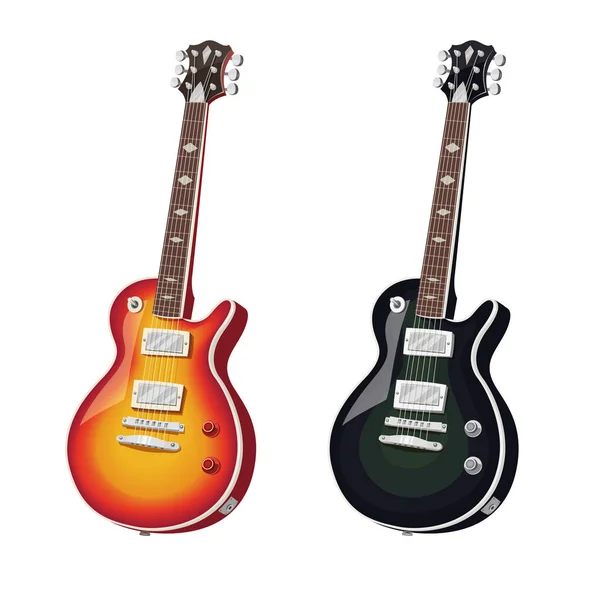 Guitarras elétricas clássicas —  Vetores de Stock