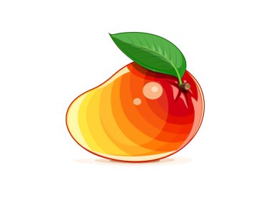 Mango. Olgun sulu tropikal meyve.