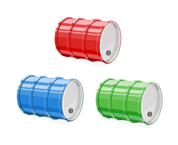 Metal barrel for oil vector illustration. — Stock Vector