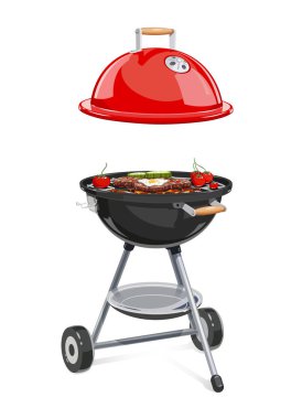 Su ısıtıcısı için kapaklı mangal.