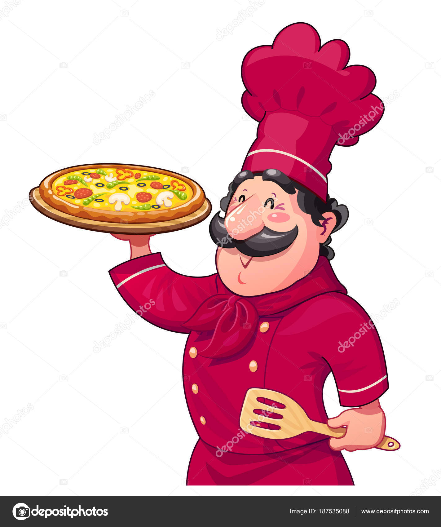 Pizza cartoon Vector Art Stock Images | Depositphotos