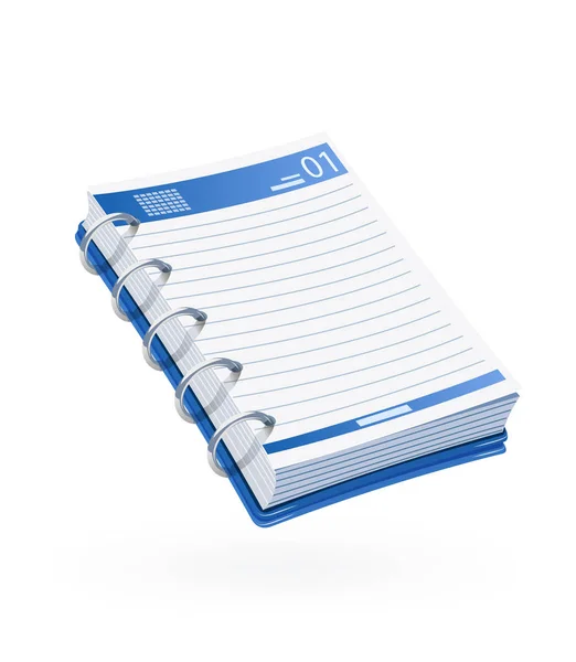 Cuaderno de notas. Aviso de negocios. Papelería — Vector de stock