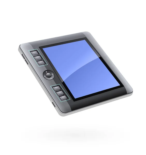 図面のデジタル タブレット モニター — ストックベクタ