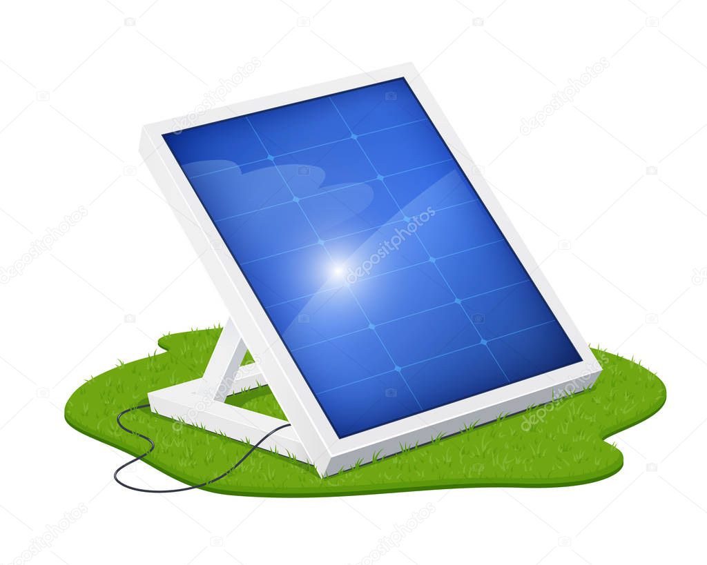 Solar panel for alternative energy. Ecological system.
