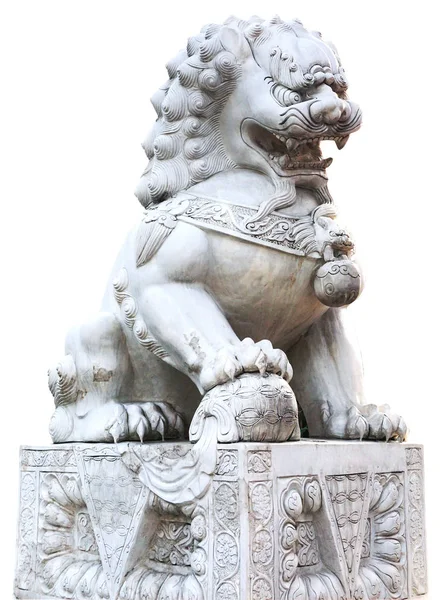중국 제국 사자 동상 — 스톡 사진