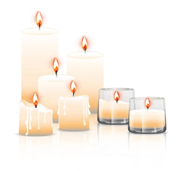 Conjunto de velas — Vector de stock