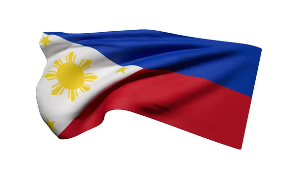 Drapelul Republicii Filipine flutură — Fotografie, imagine de stoc