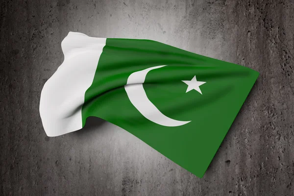 Islamiska republiken Pakistan flagga vajande — Stockfoto