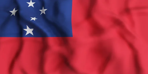 Bandera del Estado Independiente de Samoa — Foto de Stock