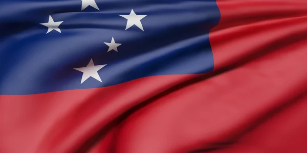 Незалежна держава Самоа прапор — стокове фото