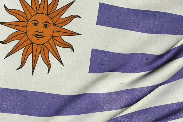 República Oriental del Uruguay ondeando bandera —  Fotos de Stock
