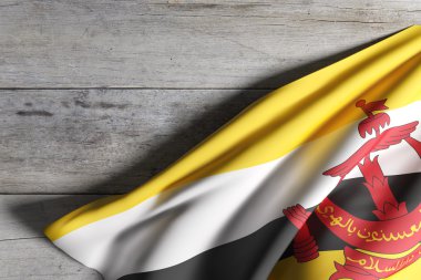 Brunei ulus bayrak sallayarak