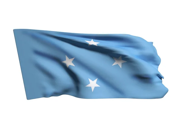 密克罗尼西亚联邦的国旗 — 图库照片