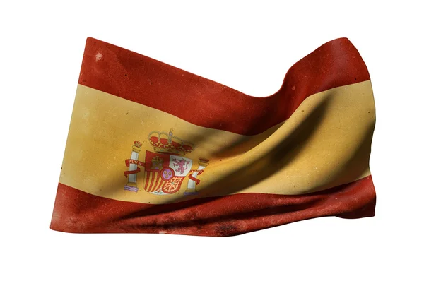 Spanien flagga vajande — Stockfoto