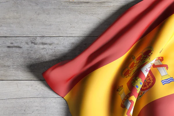 Spain flag waving — Stock Photo, Image