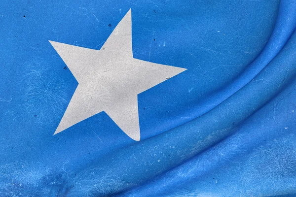 Somali bayrağı sallayarak — Stok fotoğraf