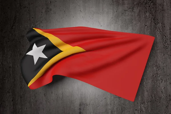 Bandiera democratica della Repubblica di Timor Est — Foto Stock