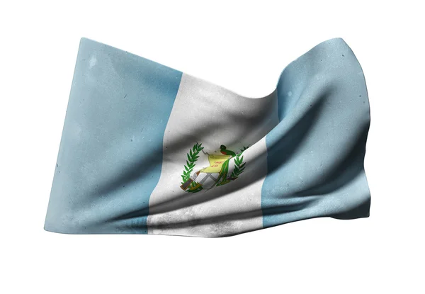 Bandeira da Guatemala acenando — Fotografia de Stock
