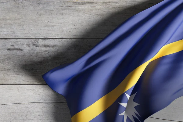 Republiken Nauru flagga — Stockfoto