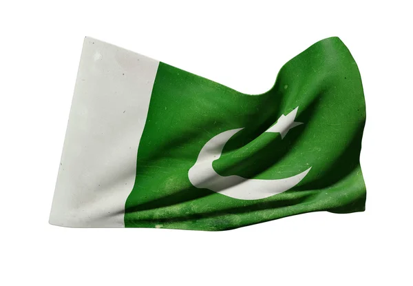 Islamitische Republiek Pakistan vlag zwaaien — Stockfoto