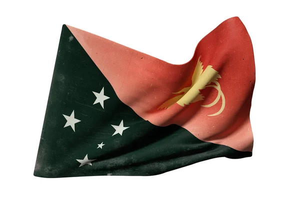 Vlag van de onafhankelijke staat van Papoea Nieuw-Guinea — Stockfoto