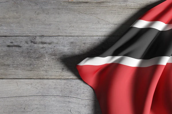 Vlag van de Republiek Trinidad en Tobago zwaaien — Stockfoto