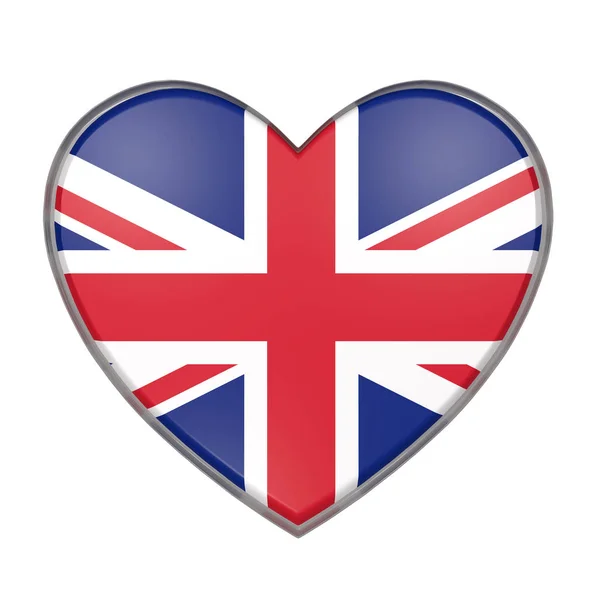 İngiltere kalp — Stok fotoğraf