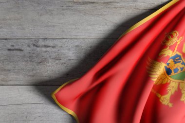 3D render Karadağ bayrağı