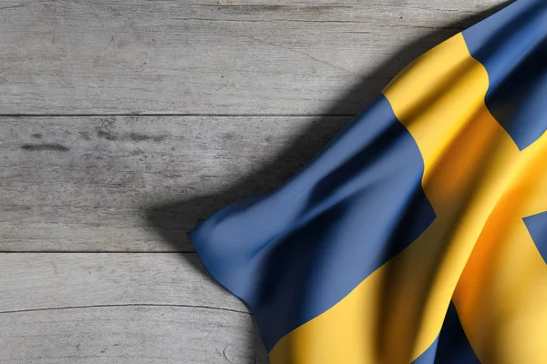 İsveç Krallığı bayrağı — Stok fotoğraf