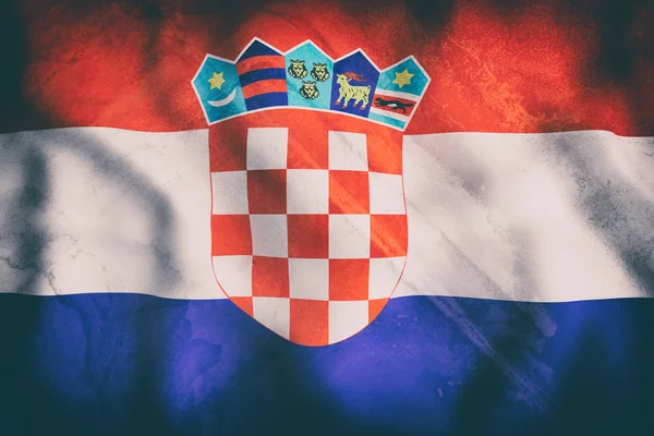 クロアチア共和国の旗 — ストック写真