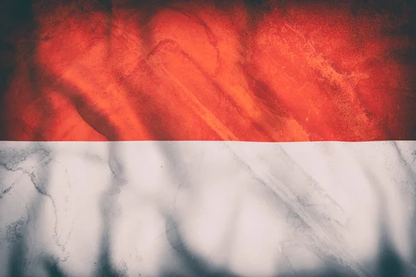 오래 된 모나코의 깃발 흔들며의 3d 렌더링 — 스톡 사진