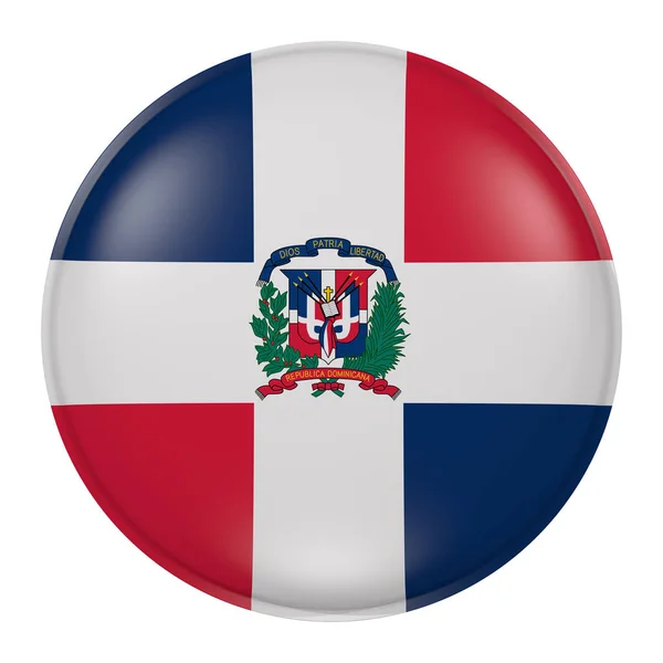 ドミニカ共和国ボタン — ストック写真