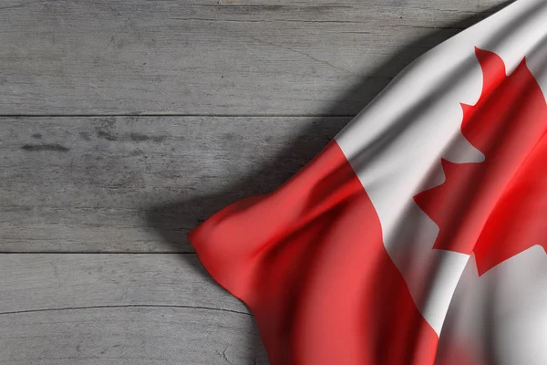 加拿大国旗飘扬 — 图库照片