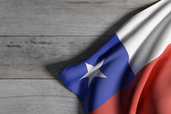Mávání vlajkami Chile — Stock fotografie