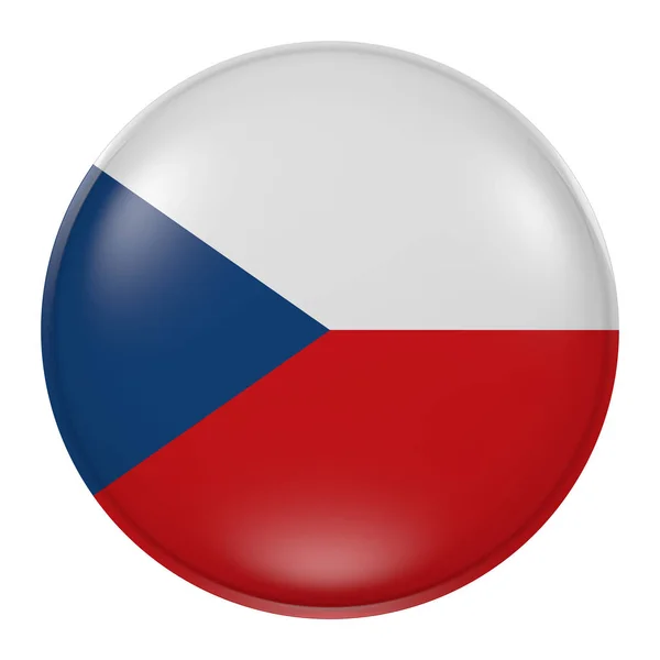 Czech Republic button — Stock Photo, Image