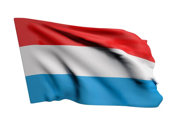 Lussemburgo Bandiera sventola — Foto Stock