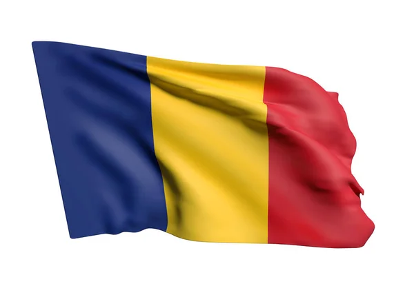 Roemenië vlag zwaaien — Stockfoto