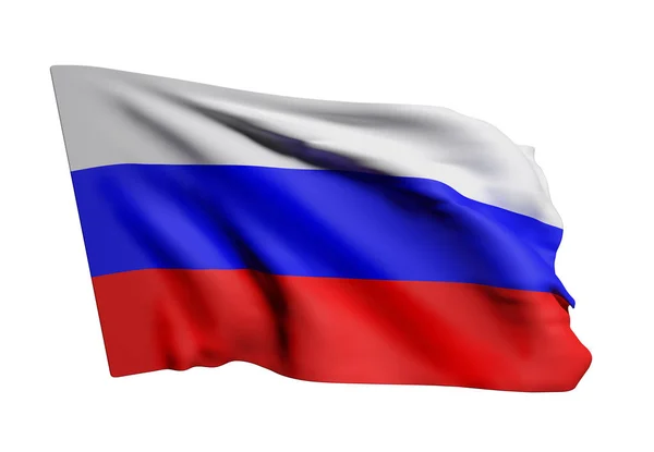 ロシアの国旗を振って — ストック写真