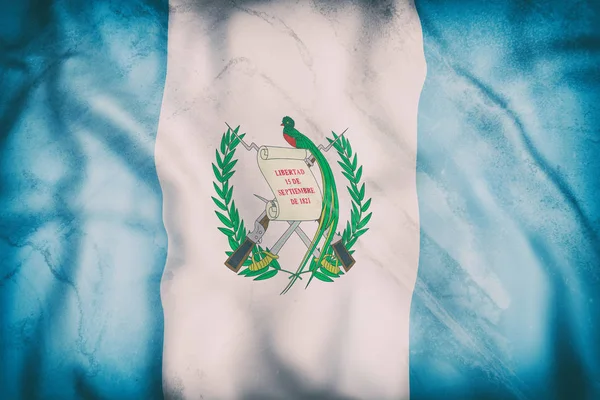 과테말라 깃발을 흔들며 — 스톡 사진