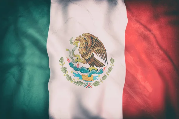 Mávání vlajkami Mexiko Stock Snímky