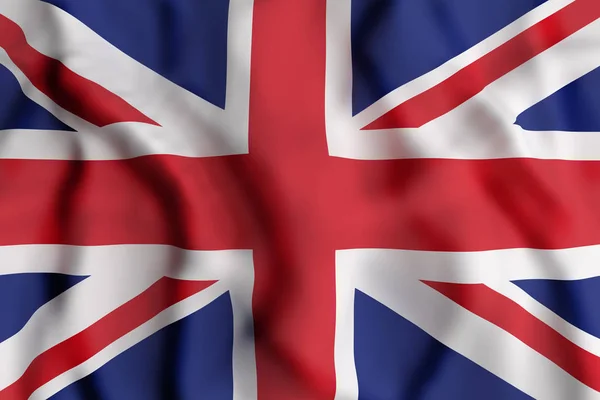 Flagge des Vereinigten Königreichs geschwenkt — Stockfoto
