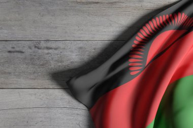 Malavi Cumhuriyeti bayrak sallayarak