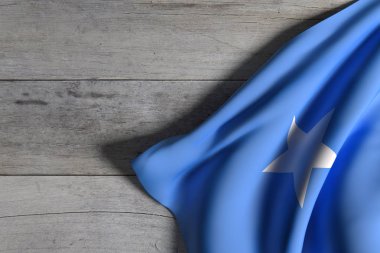 Somali bayrağı sallayarak