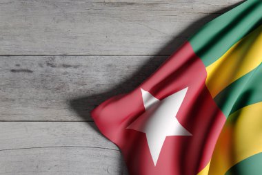 Togo Cumhuriyeti bayrak sallayarak